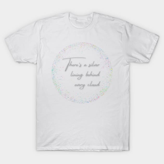 Uplift Collection - Silver Lining (Variation 3) T-Shirt by Tanglewood Creations